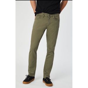 **HOST PICK** Mavi Olive Green Slim Leg Jeans